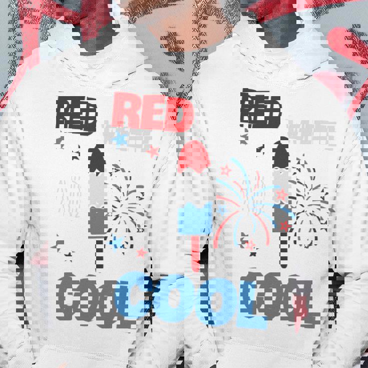 レッド ホワイト クールなアメリカ国旗 アイスキャンディー 面白い 7月4日 長袖tシャツ パーカー 面白い贈り物