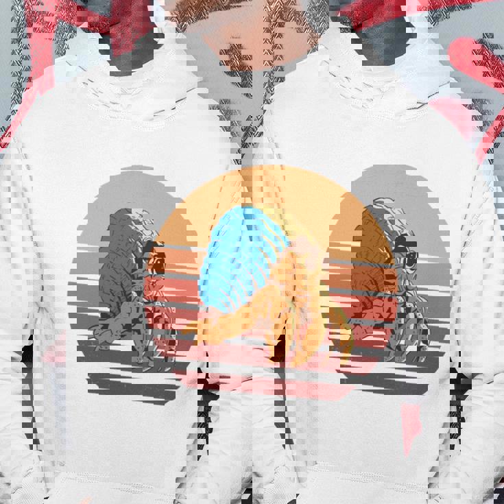 レトロ I Travel Toee ヤドカリ ヴィンテージ ヤドカリ 好き 長袖tシャツ パーカー 面白い贈り物