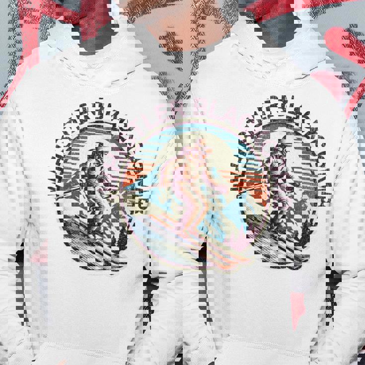 レトロ ヴィンテージ ウィスラー ブラッコム カナダ スキー リゾート 冬 パーカー 面白い贈り物