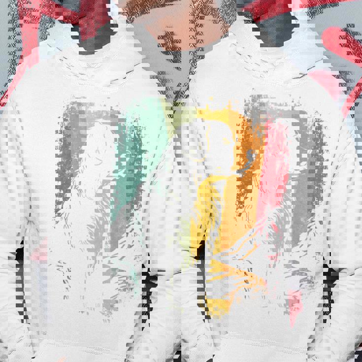 レトロなビンテージデザインのバーニーズマウンテンドッグ 長袖tシャツ パーカー 面白い贈り物