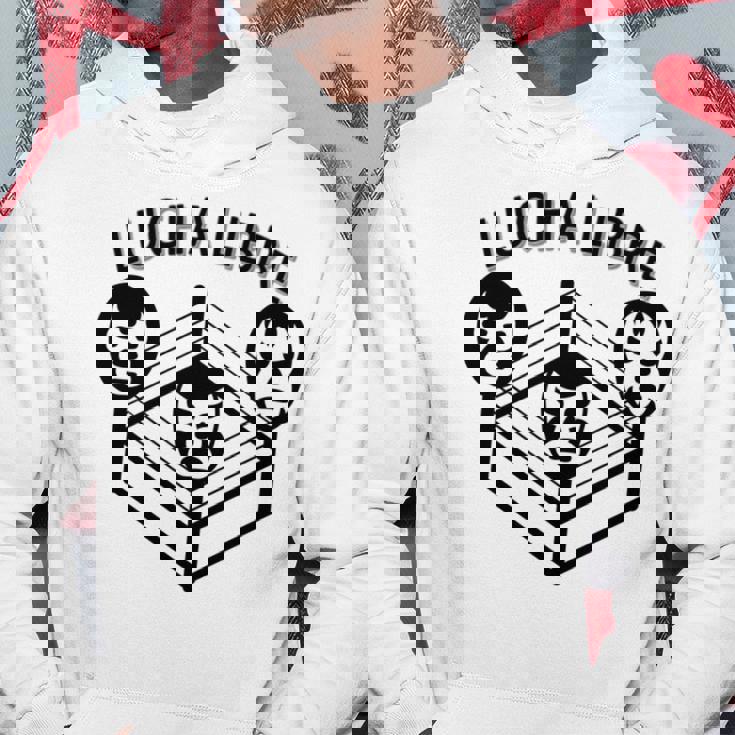 レトロレスリングテレビルチャリブレ 長袖tシャツ パーカー 面白い贈り物