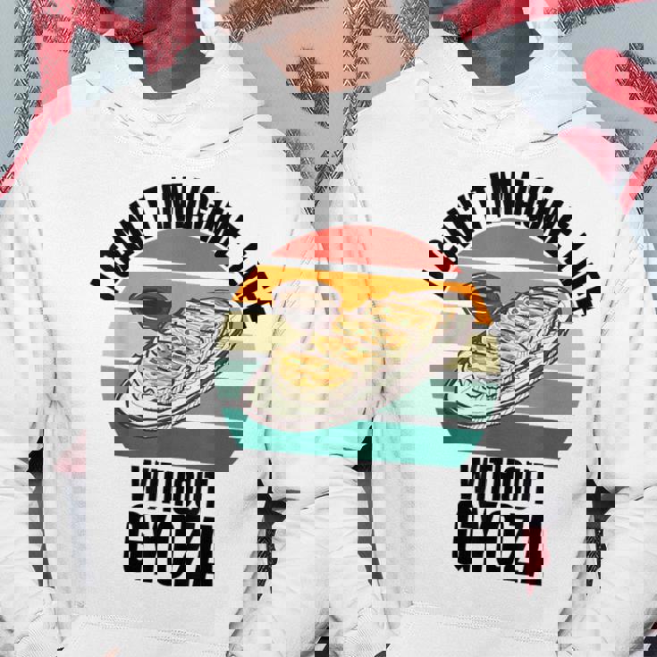 レトロ可愛い餃子 ギョーザなしでは人生は想像できない。 パーカー 面白い贈り物