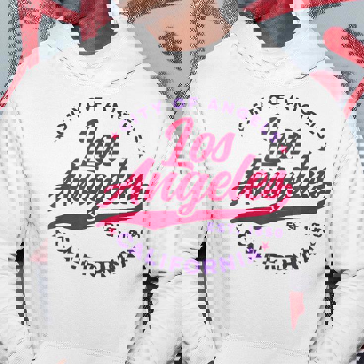 ヴィンテージ ロサンゼルス エンゼルス カリフォルニア レッドテキスト パーカー 面白い贈り物