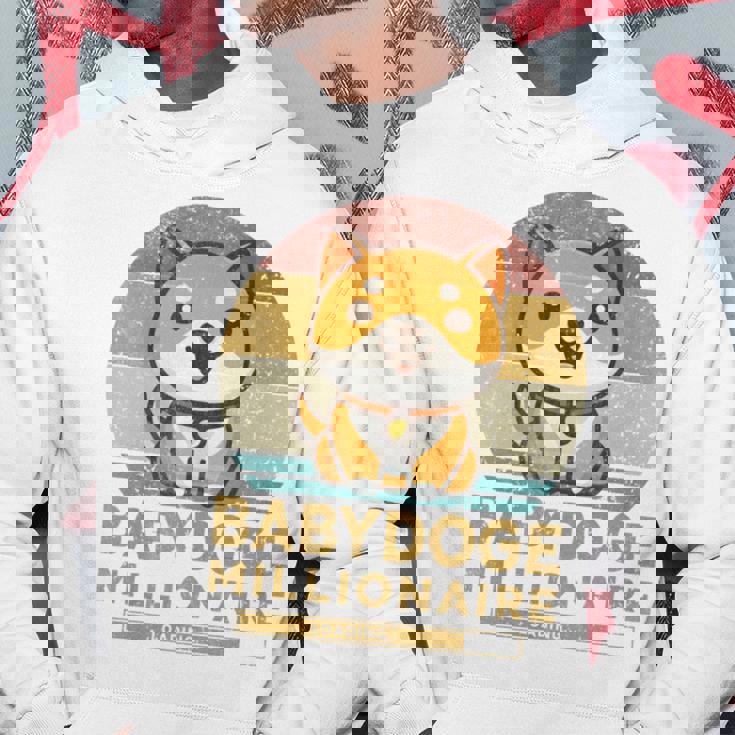 ヴィンテージ 面白い Baby Doge Millionaire Miner Baby Doge 長袖tシャツ パーカー 面白い贈り物