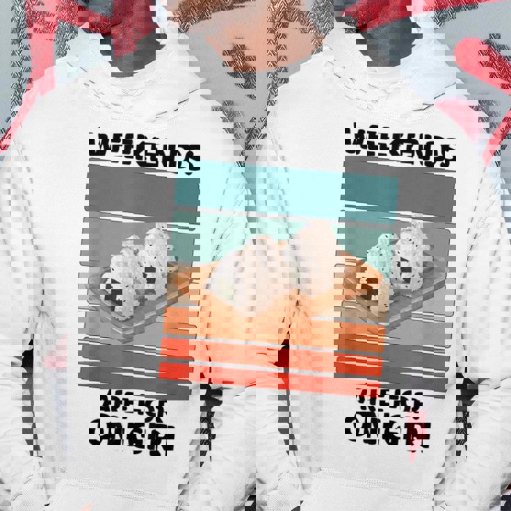 ヴィンテージおにぎりフードラバーウィークエンドはおにぎり好きの為 パーカー 面白い贈り物