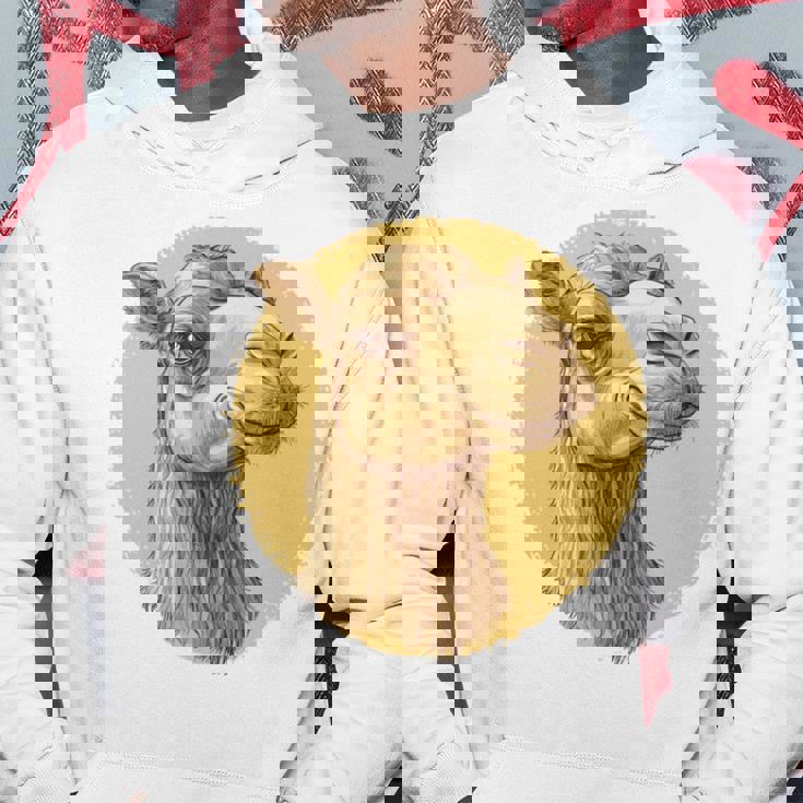 ヴィンテージラクダのイラスト 長袖tシャツ パーカー 面白い贈り物