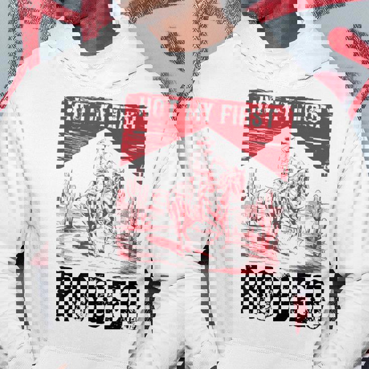 ヴィンテージ・ノット・マイ・ファースト・ロデオ、ファニー・ライディング・カウボーイ・ロデオ パーカー 面白い贈り物