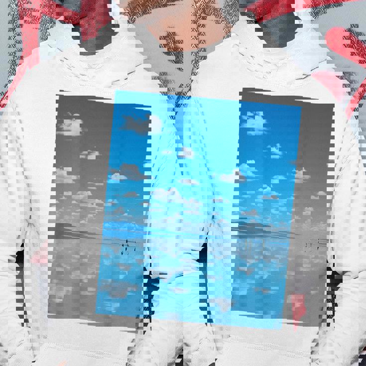 世界一美しい鏡張りの風景 パーカー 面白い贈り物