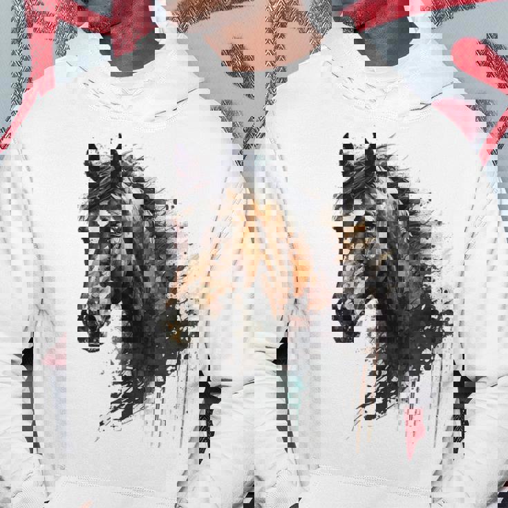 乗馬アート アニマルプリント 馬モチーフ 馬 パーカー 面白い贈り物