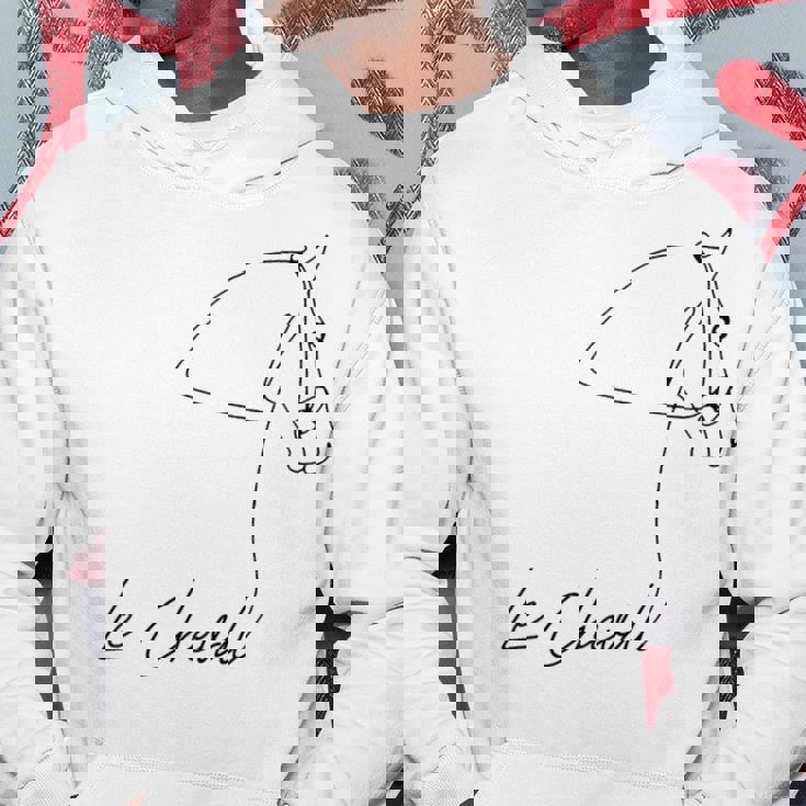 乗馬用シャツ フランス語の言葉 Le Cheval パーカー 面白い贈り物