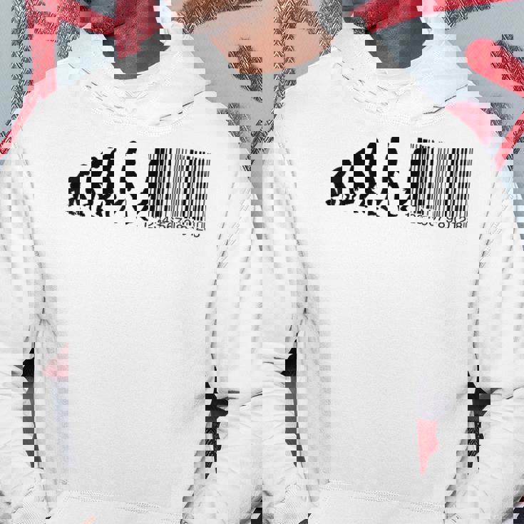 人類の進化がバーコードになる パーカー 面白い贈り物