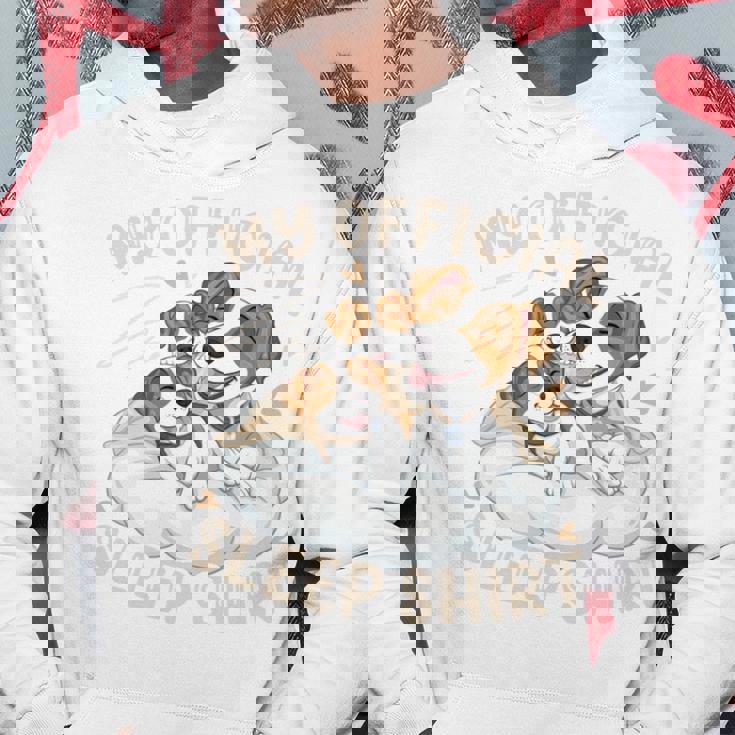 公式スリープシャツ、ジャックラッセルテリアと子犬 長袖tシャツ パーカー 面白い贈り物