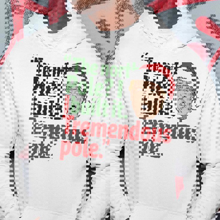 北極I Build It Tremendous Pole 面白い トランプ クリスマス 長袖tシャツ パーカー 面白い贈り物