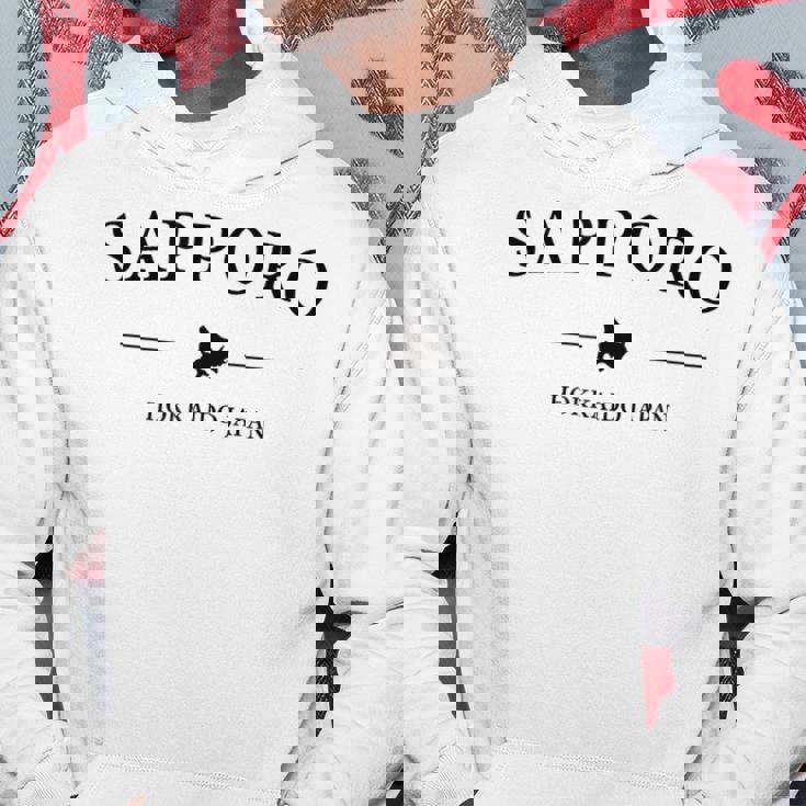 北海道 札幌 ジャパン おしゃれ クール ロゴ パーカー 面白い贈り物