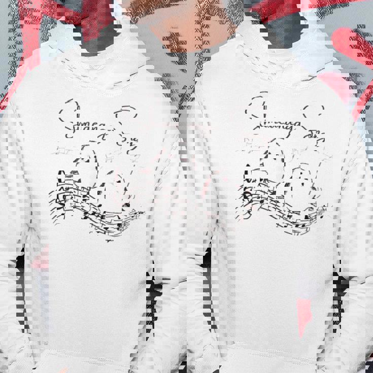 北海道の歌う小鳥 シマエナガ 音符 音楽好き 指揮者 可愛い パーカー 面白い贈り物