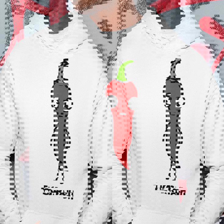 唐辛子 顔 イラスト かわいい おもしろ 面白い 簡単 シンプル ゆるい 野菜 パーカー 面白い贈り物