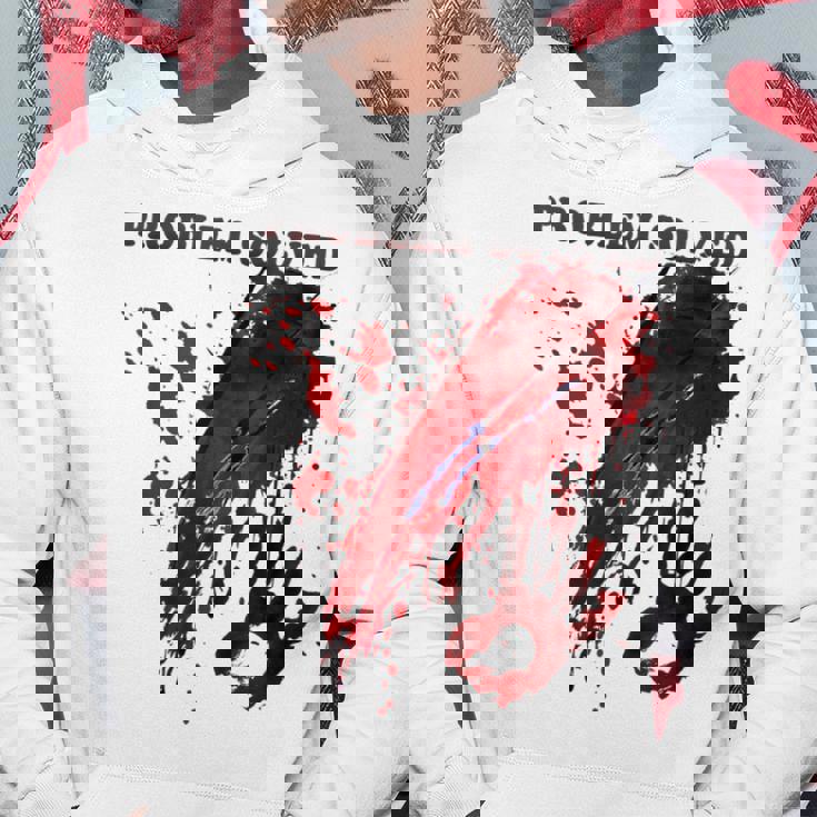 問題解決 血まみれのシャツ 血まみれのホラー パーカー 面白い贈り物