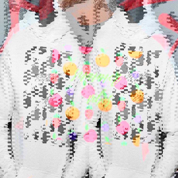 夏の雰囲気、フルーツ好き、夏のフルーツ、シトラスディライト 長袖tシャツ パーカー 面白い贈り物