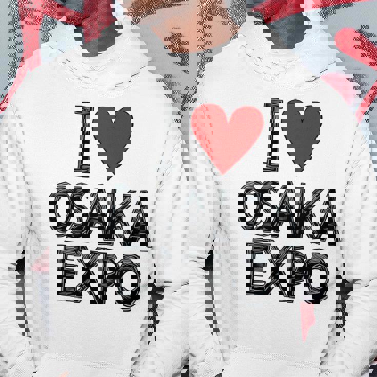 大阪万博 関西万博 記念 I Love Osaka Expo グッズ お土産 本 プレゼント メンズ レディース 長袖tシャツ パーカー 面白い贈り物