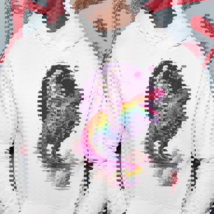 宇宙飛行士tレックス 恐竜 宇宙人 宇宙人 惑星 銀河 パーカー 面白い贈り物