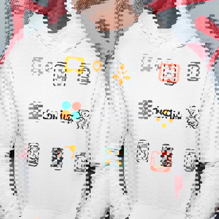 幸運を Good Luck！ロゴ アイコン 3 パーカー 面白い贈り物