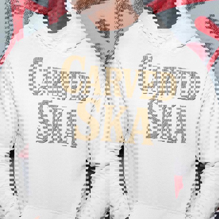 彫刻スカ 長袖tシャツ パーカー 面白い贈り物