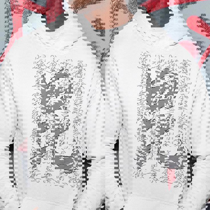 日本 侍 武士 上杉謙信 漢詩 九月十三夜 漢字 毘沙門天 旗印 バックプリント パーカー 面白い贈り物