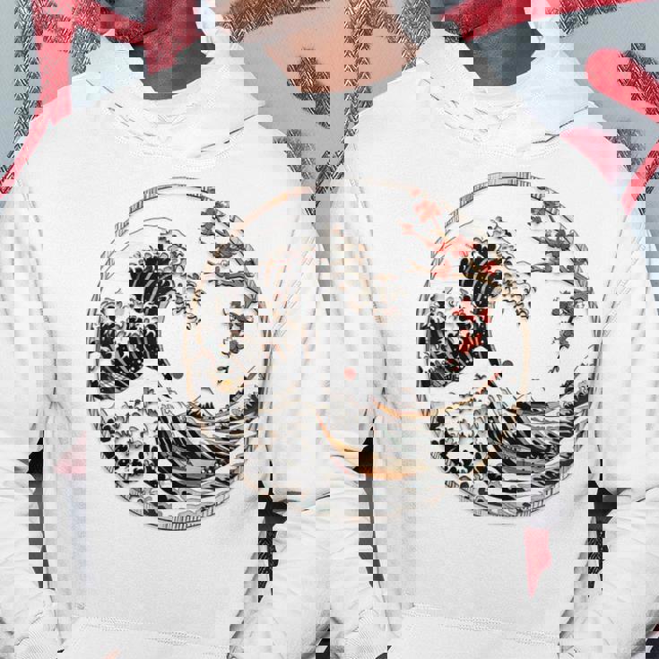 日本 神奈川 波 津波 浮世絵 日本美術 パーカー 面白い贈り物