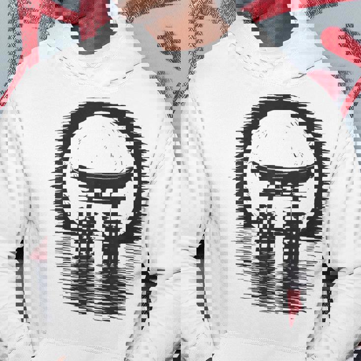 日本の鳥居アート パーカー 面白い贈り物