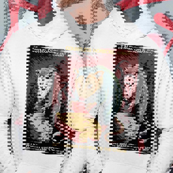 日本ホラーオポッサムアニメ レトロ 数え切れないほどの恐怖が待ち受けている 長袖tシャツ パーカー 面白い贈り物