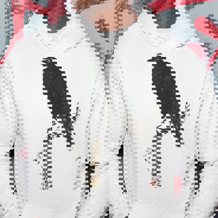 日本美術、浮世絵、河鍋暁斎、カラス 、レトロ、日本文化 パーカー 面白い贈り物