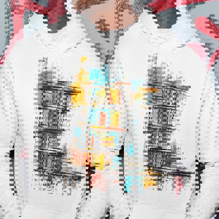 本 抽象的 グラフィック デッサン イラスト 絵画 本 パーカー 面白い贈り物