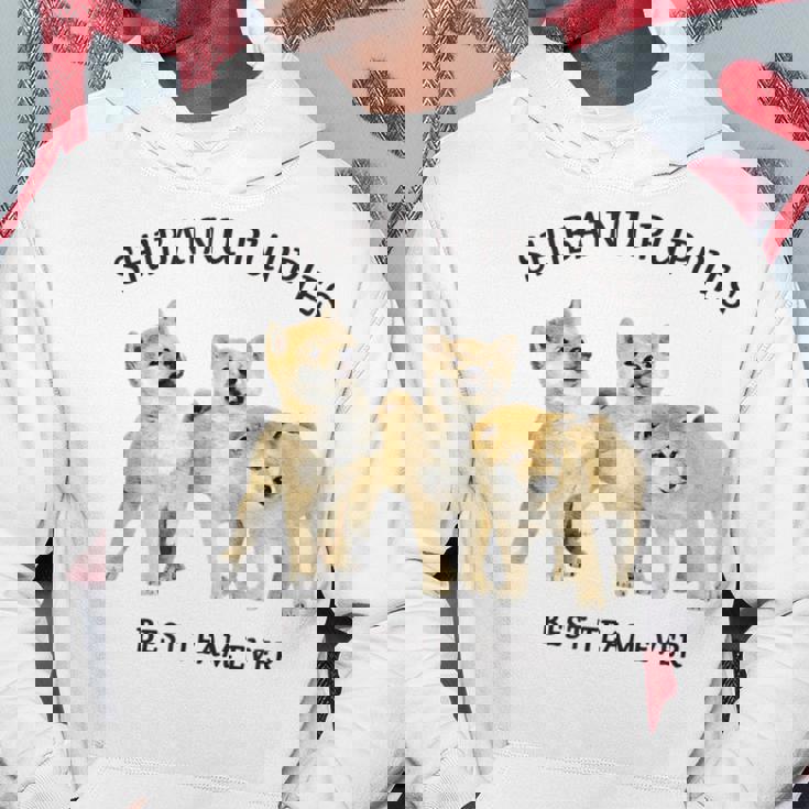 柴犬 しばいぬ 子柴 柴犬子犬 チーム いぬ プリント 写真 水彩 おしゃれ かわいい 犬飼い 犬好き パーカー 面白い贈り物