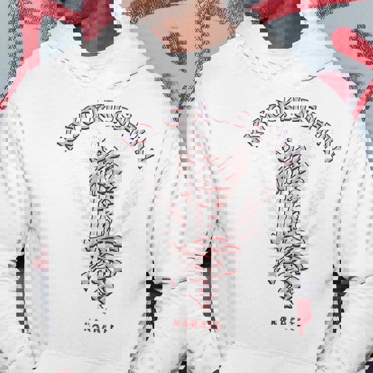 極真会館空手、バックプリント パーカー 面白い贈り物