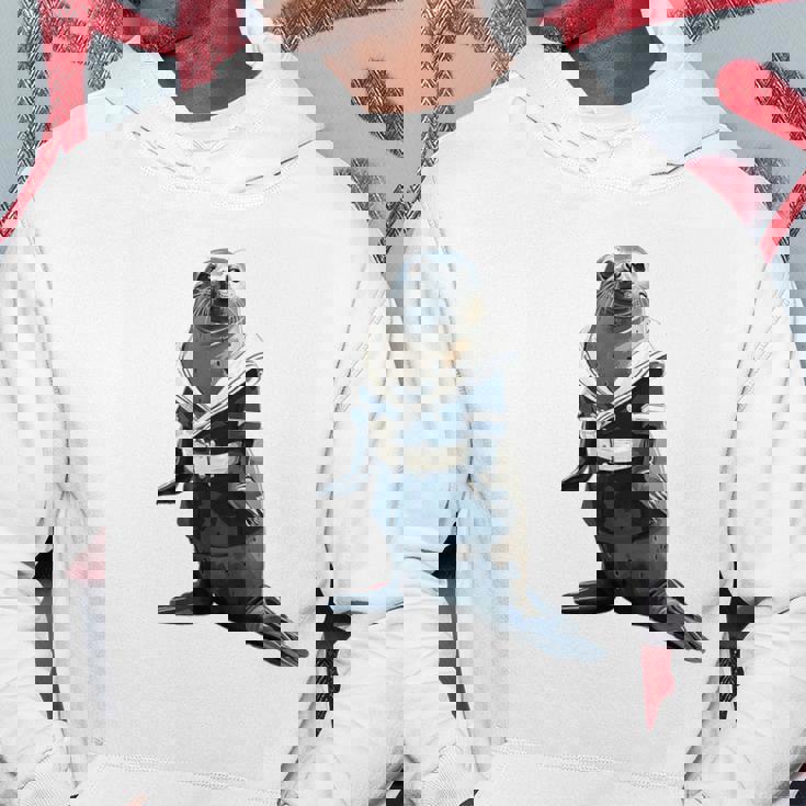 楽しいセーラー服のユーモラスなアザラシ パーカー 面白い贈り物