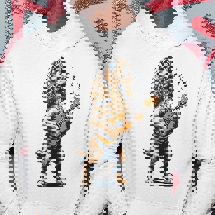 犬 演奏 ギター 歌う アメリカン コッカー スパニエル 面白い パーカー 面白い贈り物