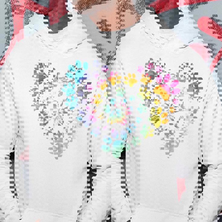 バックプリント 犬の足跡 犬 ペット 足跡 プリント パーカー 面白い贈り物