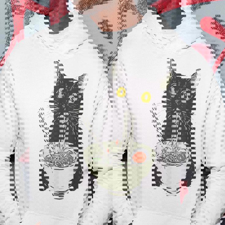 猫 ラーメン 麺 和 ラーメン かわいい 猫 パーカー 面白い贈り物