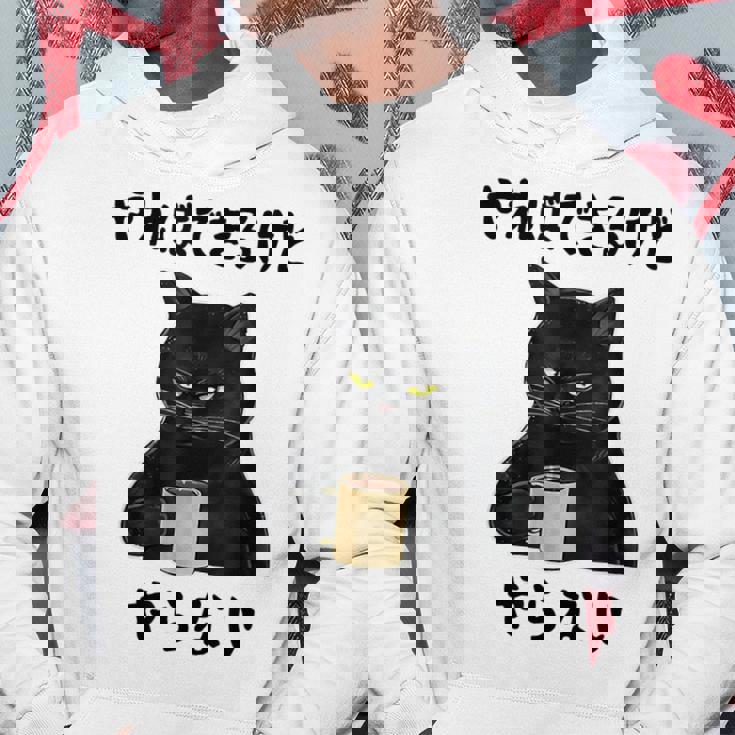 猫「やればできるけどやらない」文字入り おもしろ 筆文字 面白い 服 面白い パーカー 面白い贈り物