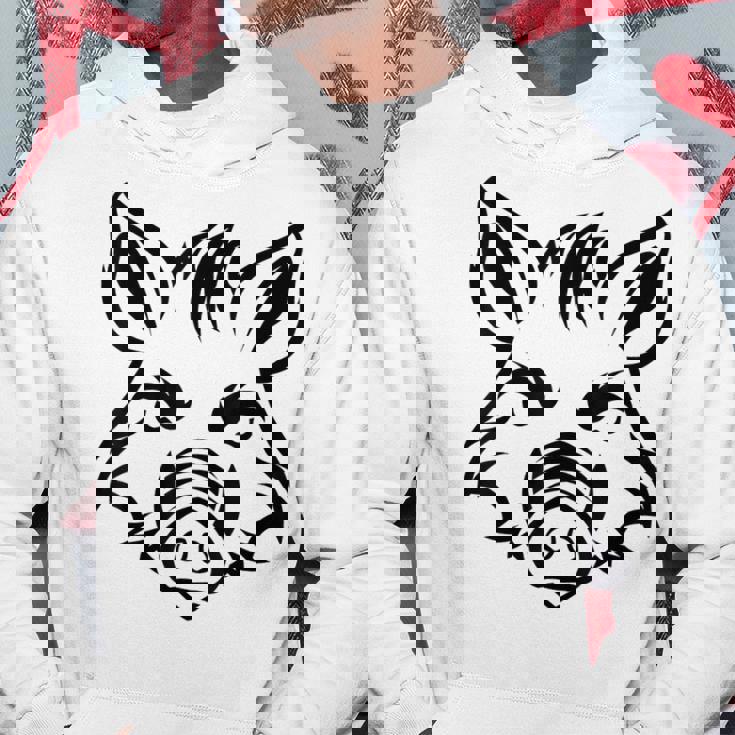 獣 小さなイノシシ 動物 かわいい シンプル ユーモア イノシシ パーカー 面白い贈り物