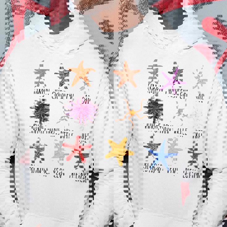 異なるタイプのヒトデの品種コレクション、かわいいヒトデ Lo パーカー 面白い贈り物