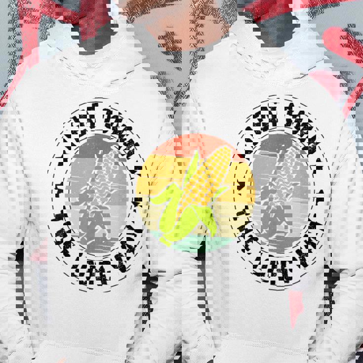 私はトウモロコシを食べます パーカー 面白い贈り物