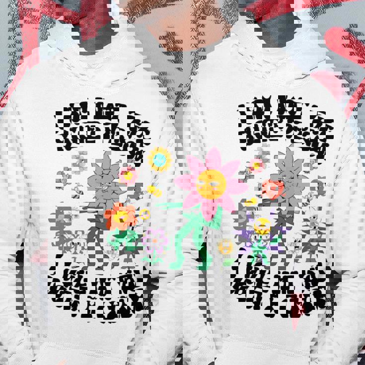 私は大柄な人間じゃないよ椅子で殴るぞおかしい 長袖tシャツ パーカー 面白い贈り物