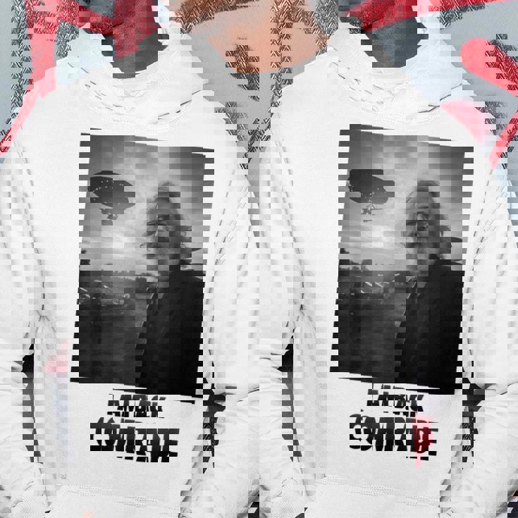 私は戻ってきた同志、共産主義者、カール・マルクス パーカー 面白い贈り物