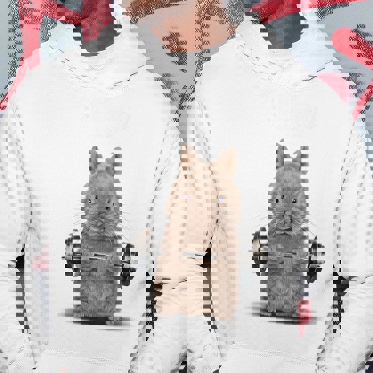 筋トレ ジム やる気がないなら家に帰れ ネザーランドドワーフ ウサギ ベージュ パーカー 面白い贈り物