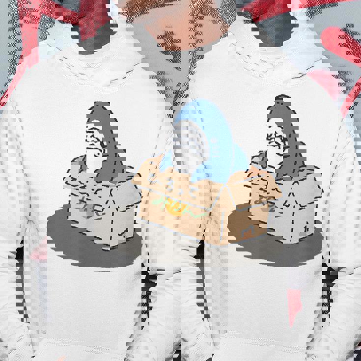 箱入りサメ パーカー 面白い贈り物