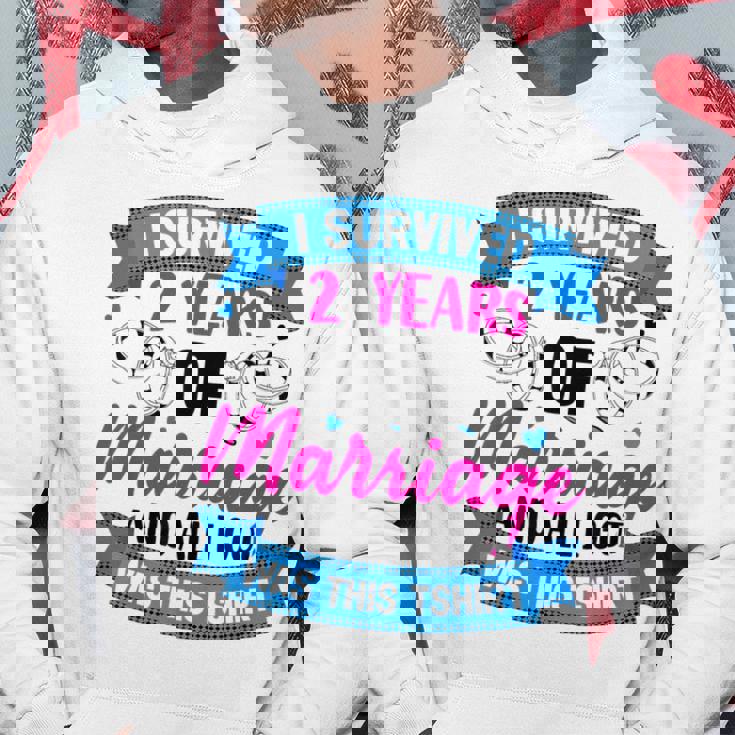 結婚2年 結婚2周年 パーカー 面白い贈り物