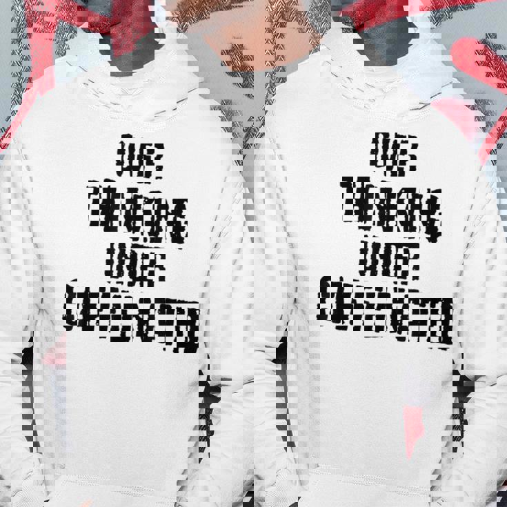 考えすぎてカフェイン入りの面白い パーカー 面白い贈り物