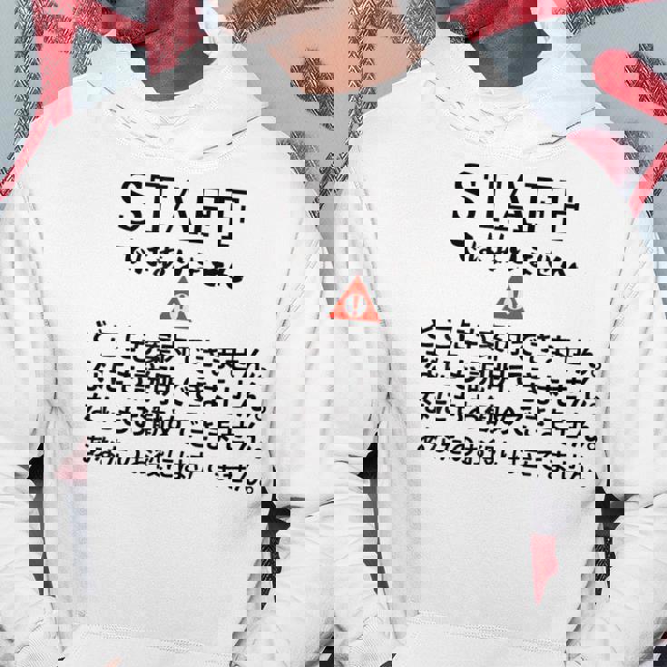 職場で使えるstaffではありませんユーモアグラフィック パーカー 面白い贈り物