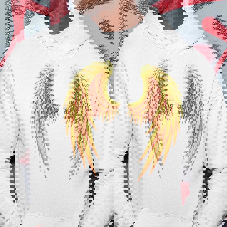 背中には金色の天使の羽 パーカー 面白い贈り物